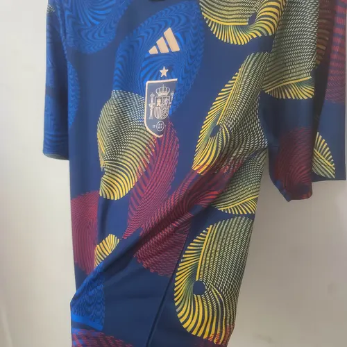 2022 Spain Training Wear Colorful Soccer Shirt — view 5