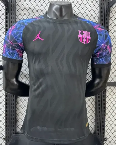2026/2027 Versión Jugador Barcelona Edición Especial Negro Azul Camiseta de Fútbol  