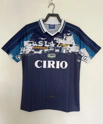 1996-1997 رجعي Lazio قميص كرة قدم خارجي جودة تايلاندية