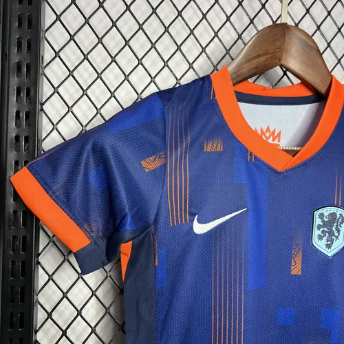 2024 Netherlands Away Football Shirt  Kids Size — view 4