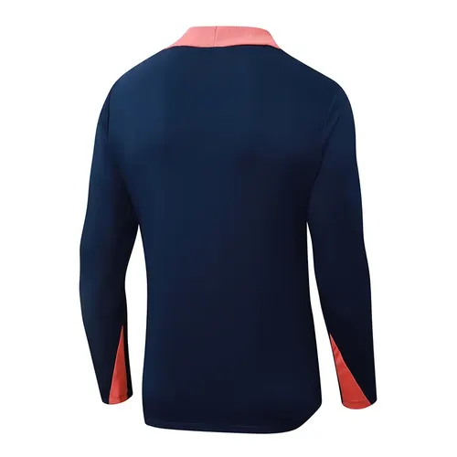 2025/2026 Barcelona Conjunto de Entrenamiento Media Cremallera Azul Real Jersey Set — view 4