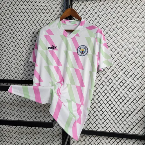 2023/2024 Manchester City Trainingsanzug Weiß Fußballtrikot AAA fan-gradät — view 8