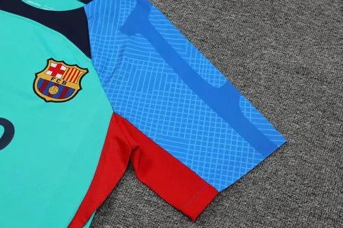 2022/2023 Barcelona Trikot Trainingsbekleidung Grün Blau — view 5