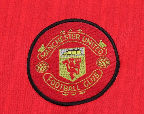 1996-1997 Retro Manchester United Home Football Shirt  Kids Size — view 6