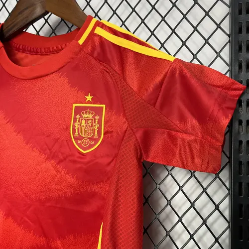 2024 Spanien Heim-Fußballtrikot  Kindergröße — view 4