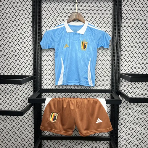 2024-2025 Belgien Nationalmannschaft Auswärts Fußballtrikot AAA fan-gradät Kindergröße