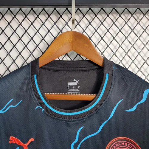 2023/2024 Manchester City Drittauswärts Fußballtrikot AAA fan-gradät — view 7
