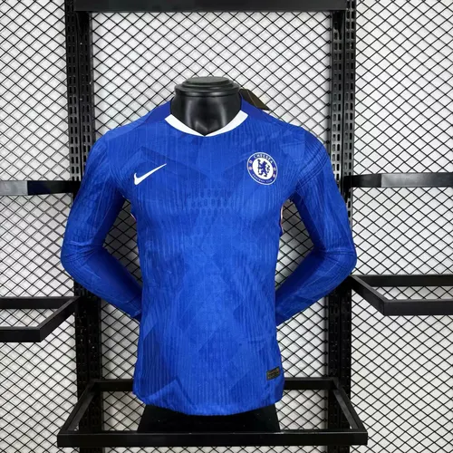 2025/2026 Long Sleeves Chelsea Home Player Version Football Shirt 