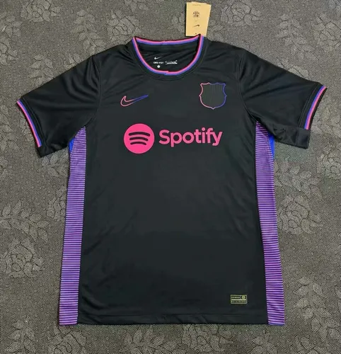 2024/2025 Barcelona Sonderedition Schwarz Fußballtrikot AAA fan-gradät — view 1