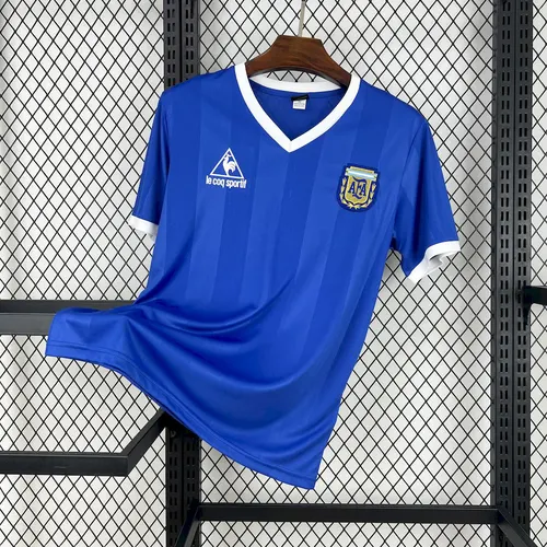 قميص منتخب الأرجنتين الوطني الرجعي 1986 الخارجي جودة تايلندية