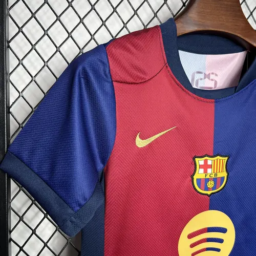 2024/2025 Barcelona Home No Spotify Football Shirt  Kids Size — view 6