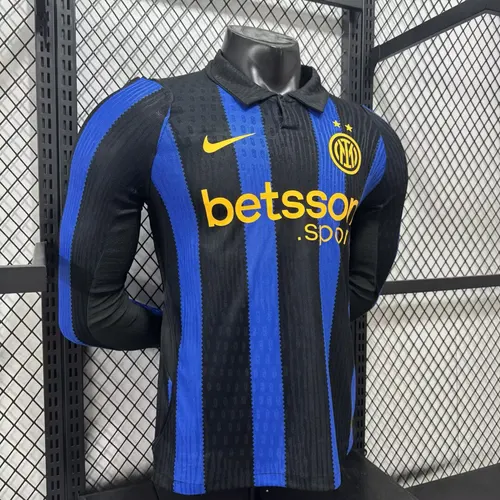 2026/2027 Manga Larga Versión Jugador Inter Milan Local Camiseta de Fútbol   — view 3