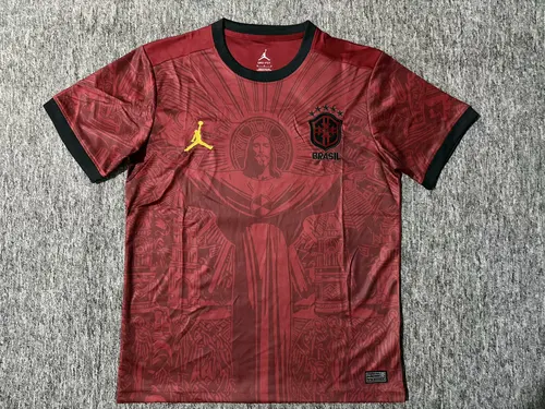 2025/2026 Brazil Jesus Wine Red Football Shirt  — view 1