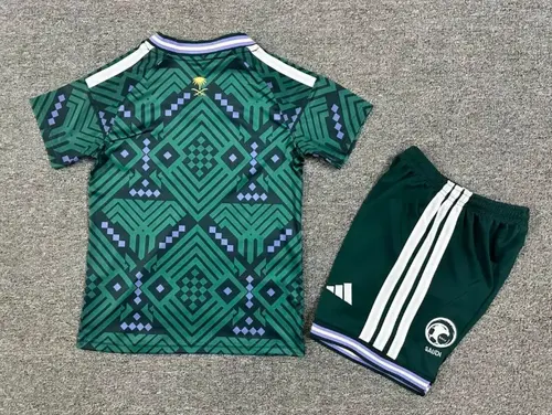 2026 Saudi Arabia National Team Home Football Shirt  Kids Size — view 4