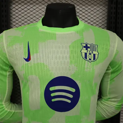 2024/2025 Camisa de Futebol Terceiro Visitante Manga Longa Barcelona  — view 3