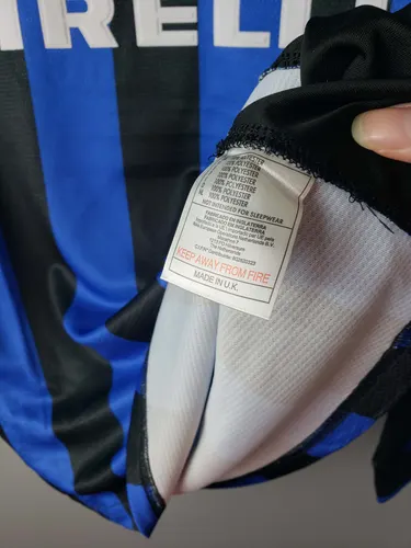 1998/1999 Retro Long Sleeve Internazionale Milan Home Football Jersey  — view 7
