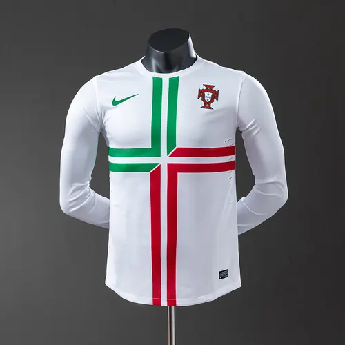 2012 Retro Player Version Portugal Away Long Sleeve Jersey 