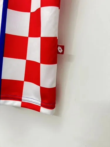 Camisa de Futebol Visitante Seleção Croácia Retrô 1998  — view 8