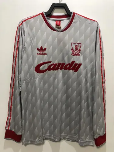 1989/1991 ريترو ليفربول قميص كرة قدم خارجي بأكمام طويلة جودة تايلاند — view 1