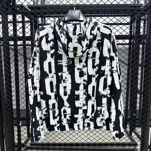 2025/2026 Barcelona Windbreaker Black-White Jersey  — view 2