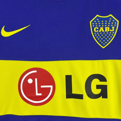 2010/2011 Retro Boca Juniors Home Football Jersey   — view 4