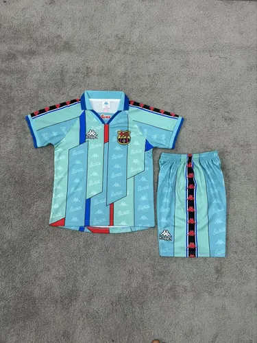 1996/1997 Retro Barcelona Auswärts Fußballtrikot AAA fan-gradät Kindergröße — view 1
