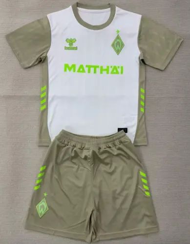Camisa de Futebol Werder Bremen Fora 2025/2026 Tamanho Infantil  — view 1