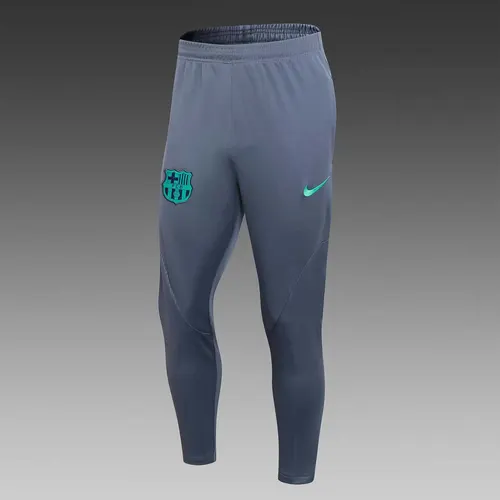 2023/2024 Barcelona Halb-Reißverschluss Trainingsanzug Grün-Grau Trikot Set — view 5