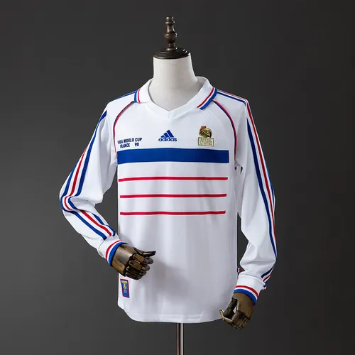 1998 Retro Long Sleeve France Away Football Shirt  — view 1