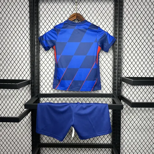 2024 Croatia National Team Away Football Shirt  Kids Size — view 2