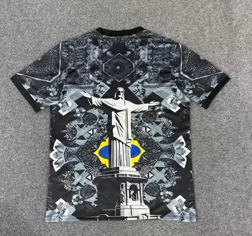 2025/2026 Brazil Goddess Black Football Shirt  — view 2