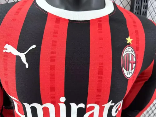 قميص كرة قدم AC Milan داخل الأرض بأكمام طويلة نسخة اللاعب 2024/2025 جودة تايلاندية — view 4