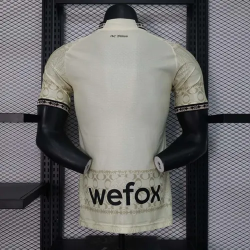 2023/2024 Versão Jogador AC Milan Edição Conjunta Camisa de Futebol  — view 2