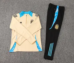 2024-2025 Conjunto de Entrenamiento Semi-Pull Caqui Argentina Jersey — view 7