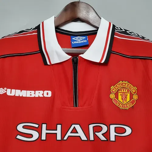 1998/1999 Retro Manchester United Home Football Shirt  — view 3