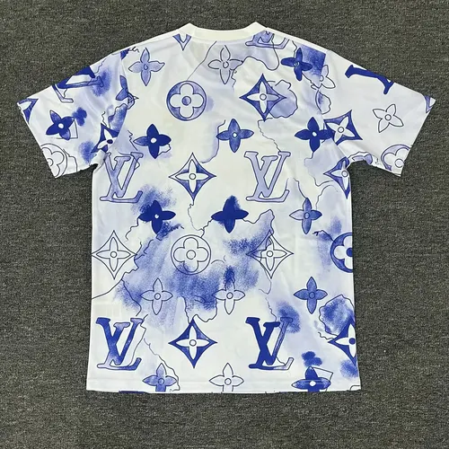 2025/2026 Real Madrid Versão Co-branded Azul e Branca Camisa de Futebol  — view 2
