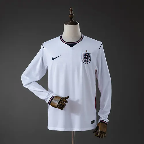 2026 Manches Longues England National Team Domicile Maillot Football AAA qualité fan