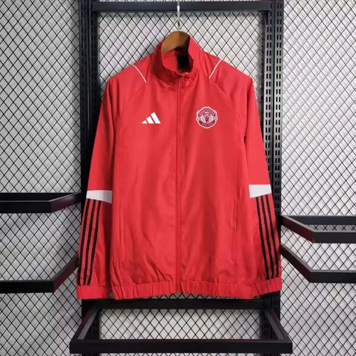 Chaqueta cortavientos del Manchester United 2023 roja — view 1