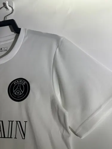 2020 Retro Psg Paris Saint-Germain Vierter Trainingsanzug Weiß Fußballtrikot  — view 4