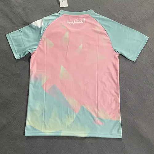 2025/2026 Marruecos Selección Nacional Edición Especial Rosa y Verde Camiseta de Fútbol Calidad Thai — view 2