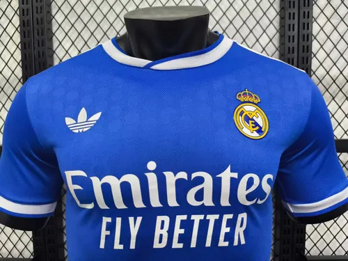 2025/2026 Version Joueur Real Madrid Maillot Extérieur Third Bleu  — view 3