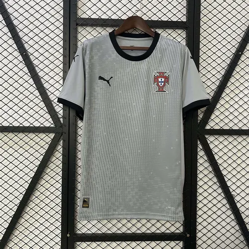 2025 Portugal Maillot Gardien Gris Football AAA qualité fan — view 1