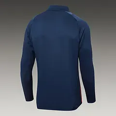 2024-2025 Spain Half-Pull Training Suit Royal Blue Football Shirt Set — view 4