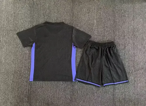 2025/2026 Barcelona Joint Version Black Football Jersey  Kids Size — view 2