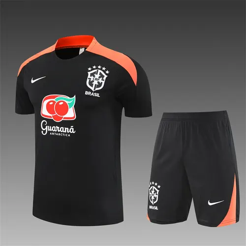 2026 Brazil training Black football jersey  suit — view 1