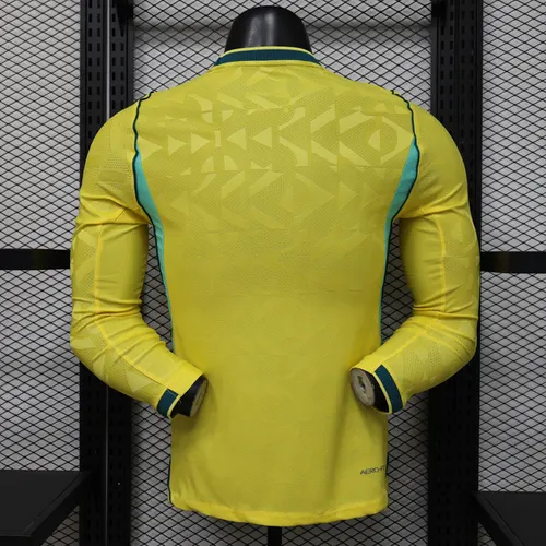 2026 Manga Longa Versão Jogador Brasil Camisa Principal AAA qualidade fã — view 2