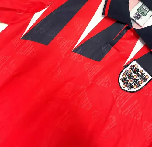 1992 Retro England Away Soccer Jersey  — view 5
