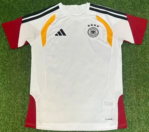 Camisa de Futebol Alemanha Treino Branco 2026/2027  — view 1