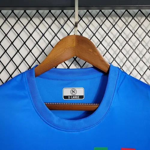 2023/2024 Napoli Fußball Gedenkausgabe Blaues Trikot  — view 4