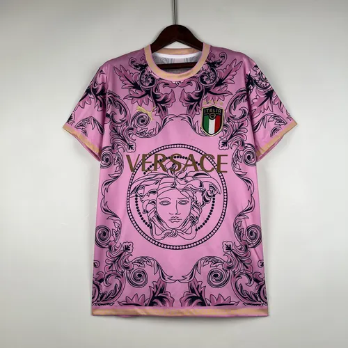 2024-2025 Italien Sonderedition Rosa Fußballtrikot